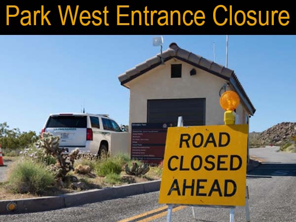 PARK WEST ENTRANCE CLOSURE